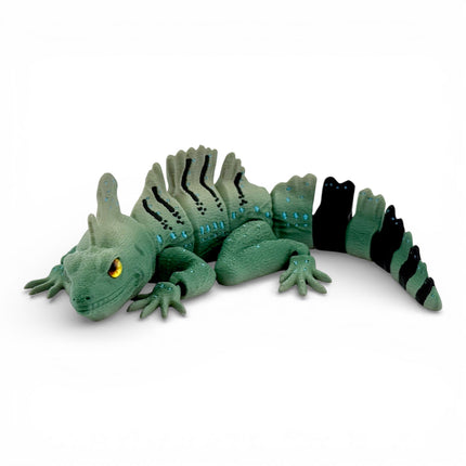 3D Printed Basilisk Model – "Jesus Lizard" Replica - Camoflauge Color