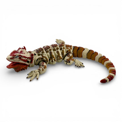 3D Printed Realistic Large Bearded Dragon – EXOTIC MORPH “Volcano” (17 Inches Long)