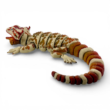 3D Printed Realistic Large Bearded Dragon – EXOTIC MORPH “Volcano” (17 Inches Long)
