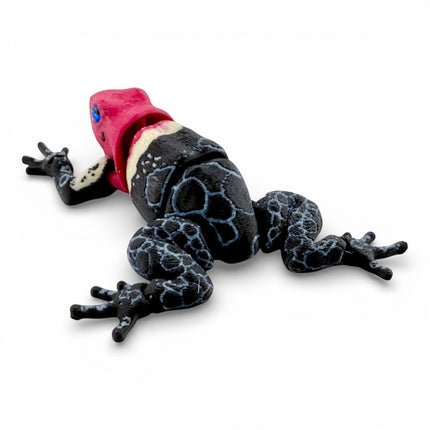 3D Printed Poison Dart Frog with Realistic Glass Eyes – 3.5 Inches Long
