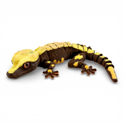 3D Printed Crested Gecko with Realistic Glass Eyes – Autumn Morph