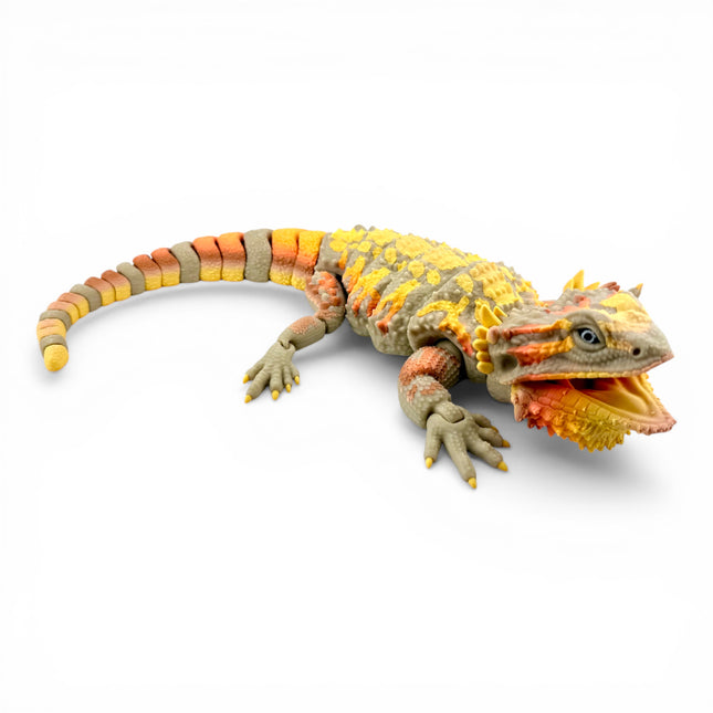 3D Printed Realistic Large Bearded Dragon – EXOTIC MORPH “Autumn” (17 Inches Long)