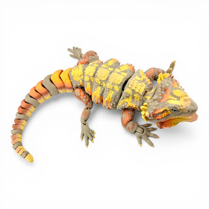 3D Printed Realistic Large Bearded Dragon – EXOTIC MORPH “Autumn” (17 Inches Long)