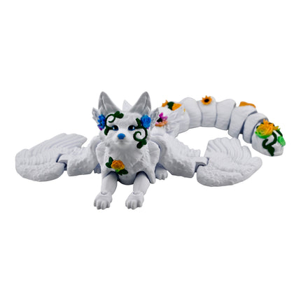 3D Printed Flexi Fae Fox – 13 Inches Long – Fully Articulated Fantasy Creature