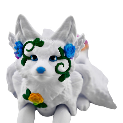 3D Printed Flexi Fae Fox – 13 Inches Long – Fully Articulated Fantasy Creature