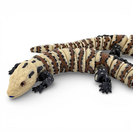 3D Printed Blue-Tongue Skink – Fully Articulated Flexi (11 Inches Long)