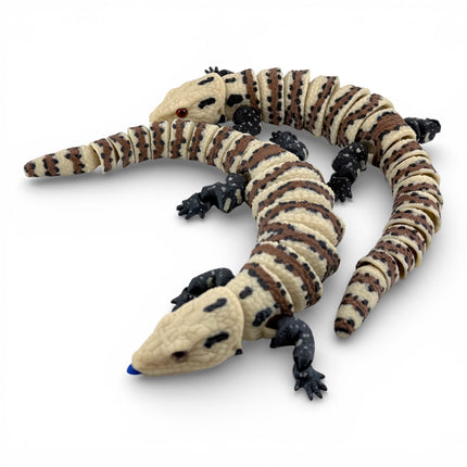 3D Printed Blue-Tongue Skink – Fully Articulated Flexi (11 Inches Long)
