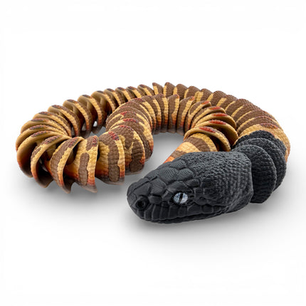 3D Printed Black-Headed Python – Autumn Morph (24 Inches Long)