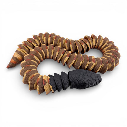 3D Printed Black-Headed Python – Autumn Morph (24 Inches Long)
