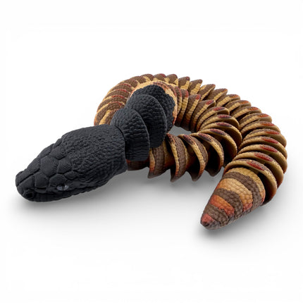 3D Printed Black-Headed Python – Autumn Morph (24 Inches Long)