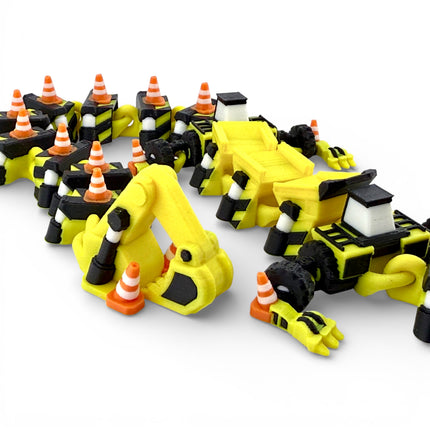 3D Printed Large Construction Dragon – 16 Inches Long