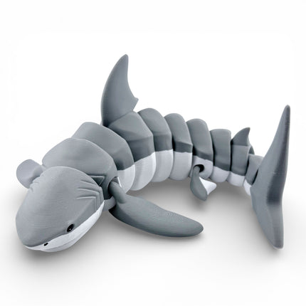 3D Printed Articulated Shark – 12 Inches Long