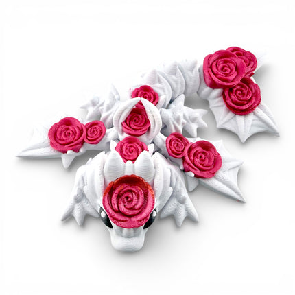 3D Printed Rose Wyvern – 9 Inches Long