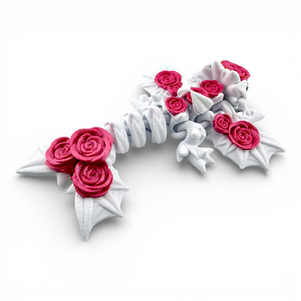 3D Printed Rose Wyvern – 9 Inches Long
