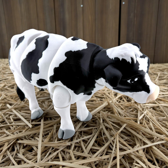 3D Printed Articulated Dairy Cow – 11 Inches Long