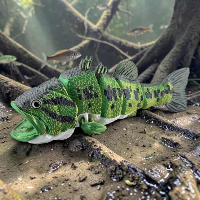 3D Printed Articulated Largemouth Bass