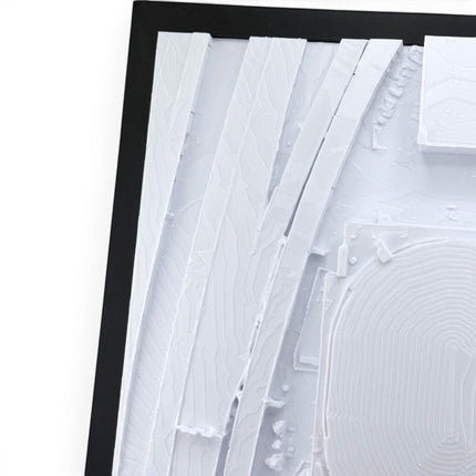 Tidal 3D Printed Orlando Magic Kia Center 3D topographical wall art in a natural wood frame
