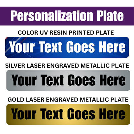 Personalization plate options