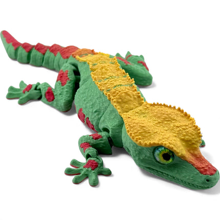 3D Printed Crested Gecko with Realistic Glass Eyes – Volcano Morph