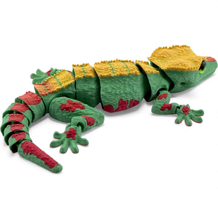 3D Printed Crested Gecko with Realistic Glass Eyes – Volcano Morph