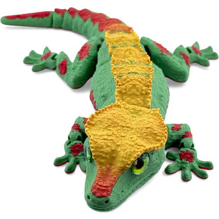 3D Printed Crested Gecko with Realistic Glass Eyes – Volcano Morph