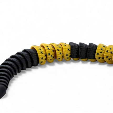 3D Printed Flexible Cobra – Black & Yellow Hooded Pose