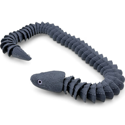3D Printed Articulated Xenodermus / Dragon Snake – Realistic Model with Glass Eyes