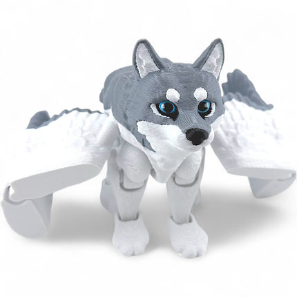 3D Printed Flexi Winged Wolf