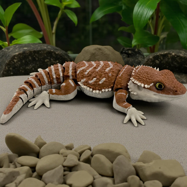 3D Printed Bearded Dragon – Realistic Articulated Model with Glass Eyes