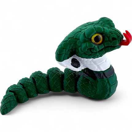 3D Printed Small Chibi Cobra with Realistic Glass Eyes