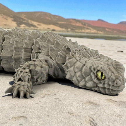 Armadillo Girdled Lizard, Articulated Display Figurine, Realistic Spiny Reptile Model