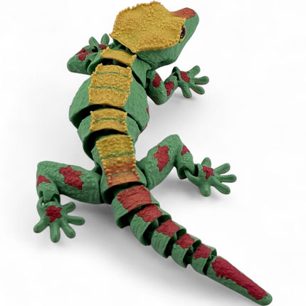 3D Printed Crested Gecko with Realistic Glass Eyes