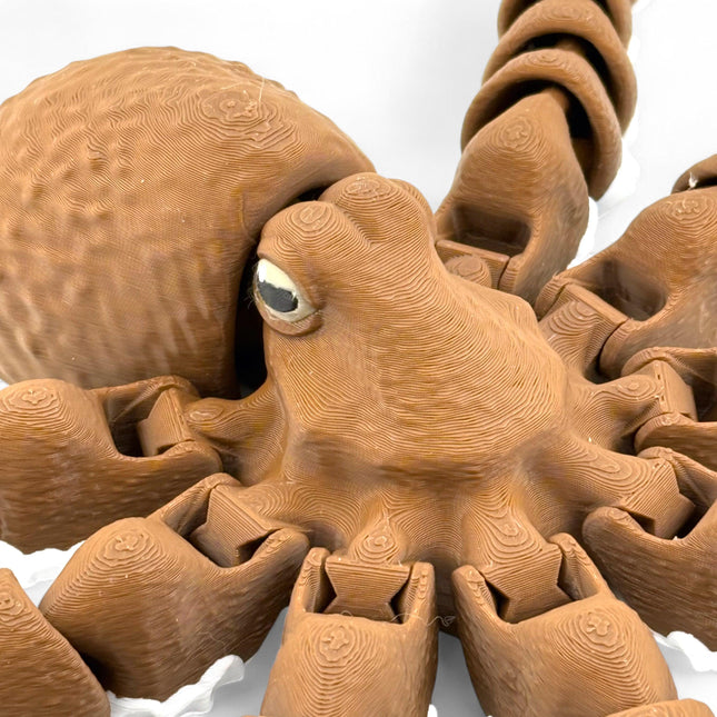 3D Printed Octopus Sculpture: USA-Made Marine Life Decor
