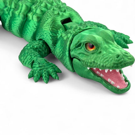 3D Printed Alligator with Realistic Glass Eye