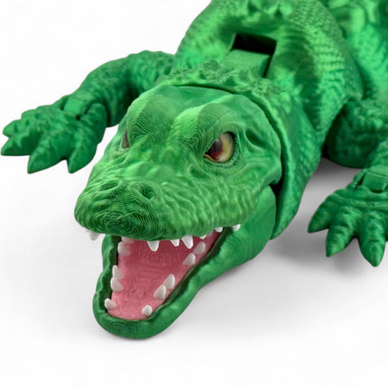 3D Printed Alligator with Realistic Glass Eye