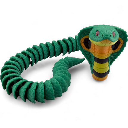 3D Printed Cobra with glass eyes