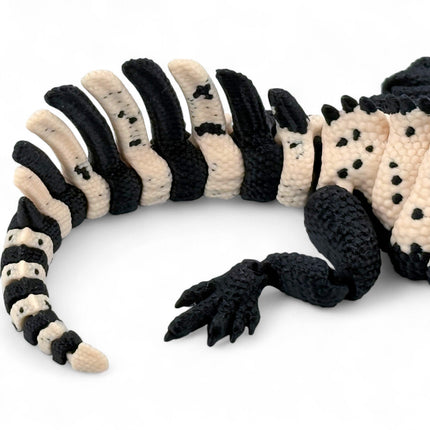 3D Printed Beige Sailfin Lizard – Available in Two Sizes