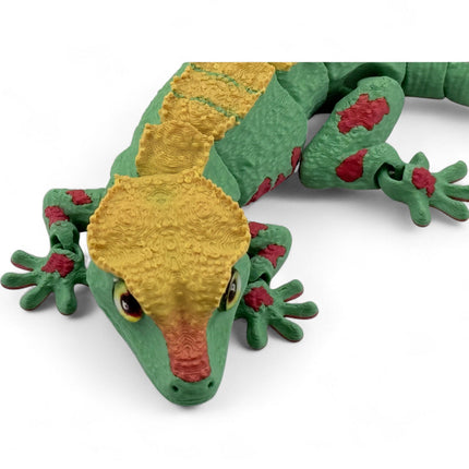 3D Printed Crested Gecko with Realistic Glass Eyes