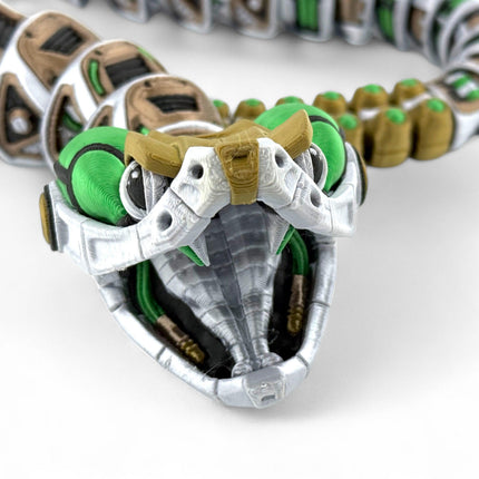 3D Printed Rattlesnake RoboRattler | Mechanical Snake Model for Collection, Display, or Conversation Piece