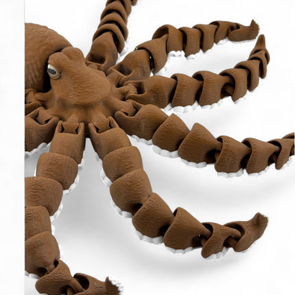 3D Printed Octopus Sculpture: USA-Made Marine Life Decor