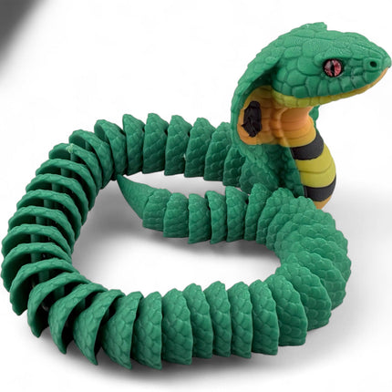 3D Printed Cobra with glass eyes